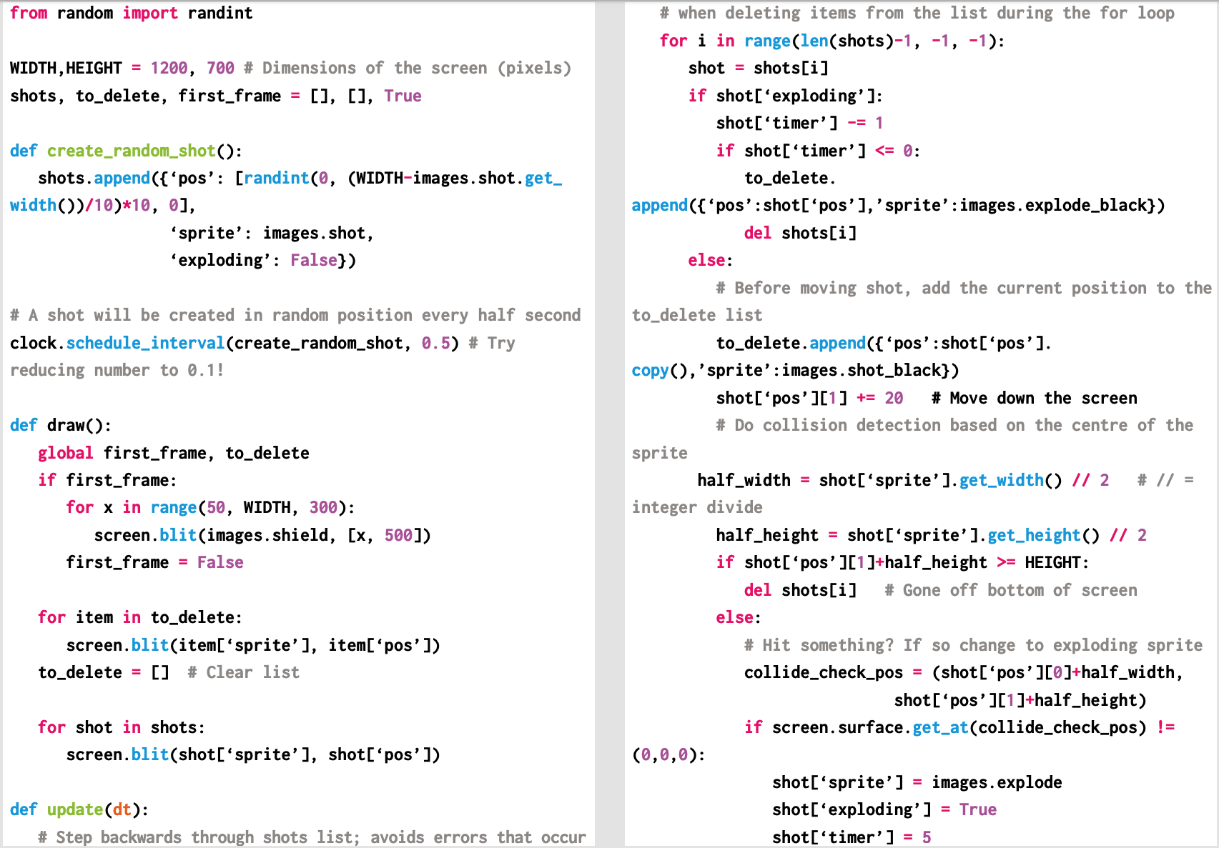 Wireframe 9 Space Invaders