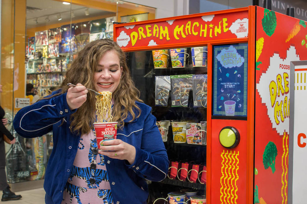 The Dream Machine vending machine from FOODBEAST and Nissan