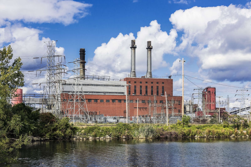 DUNKIRK, NEW YORK, 2016: A NRG-owned coal fired energy facility that planned to convert to a natural gas facility.