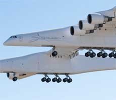 World’s Largest Plane, Stratolaunch Roc Takes Flight Over California’s Mojave Desert