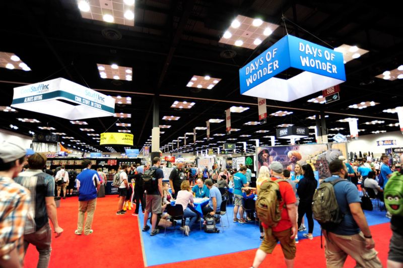 The floor of Gen Con 2018...