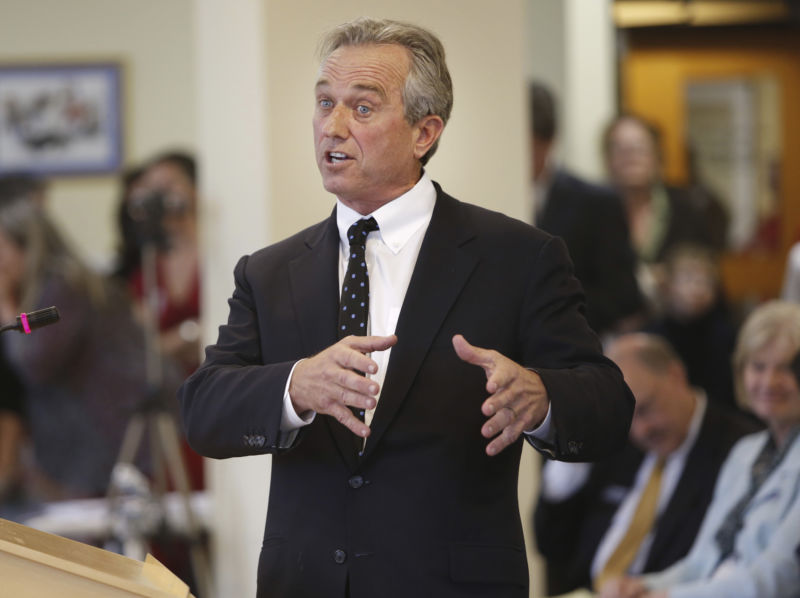 Anti-vaccine advocate Robert F. Kennedy Jr. during a public hearing on vaccine related bills in 2015.