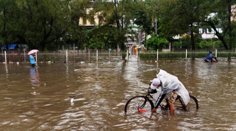 Street flooding in Jakarta in 2013.