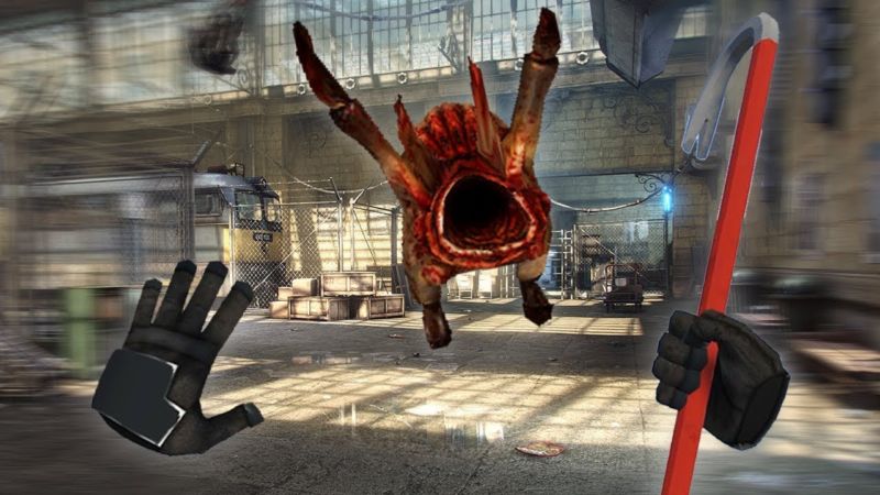 Decompiled code does not make for very exciting visual imagery, so this picture from a fan-made <em>Half-Life</em>-style VR demo will have to suffice for now.