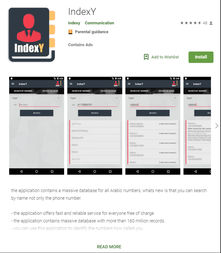 Indexy was removed from Google Play after Check Point researchers discovered it was being used in a campaign to spy on Egyptian citizens.