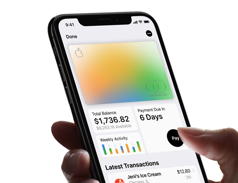 Apple Card dashboard