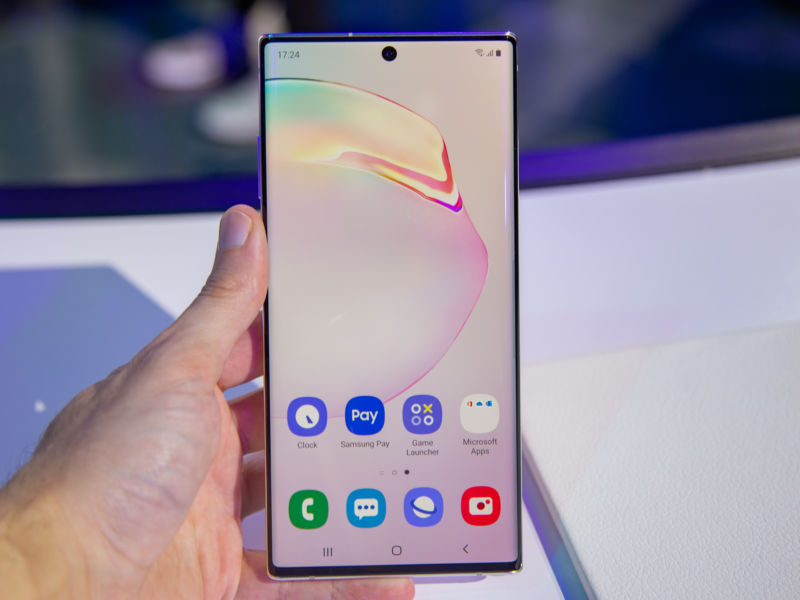 Pictures of the Galaxy Note10.