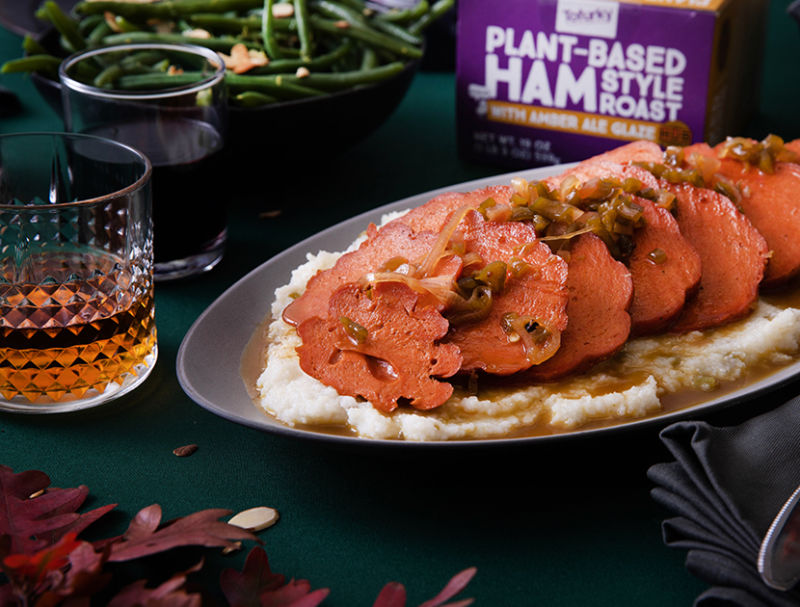 Promotional image of Tofurky products.