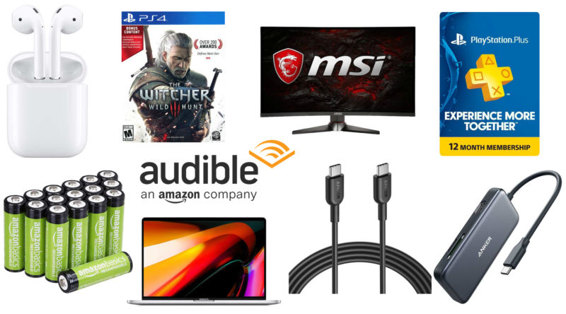 Collage of products for sale against a white background.