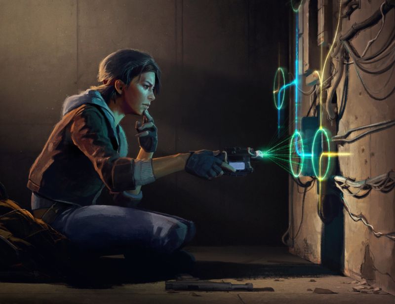 Valve released this promotional illustration for <em>Half-Life: Alyx</em> on Tuesday, thus revealing a bit more about the game's "Multi-tool" system we've mentioned in previous reports on the VR-exclusive game.