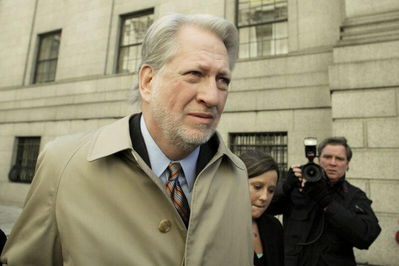 Bernard Ebbers after his conviction in 2005.