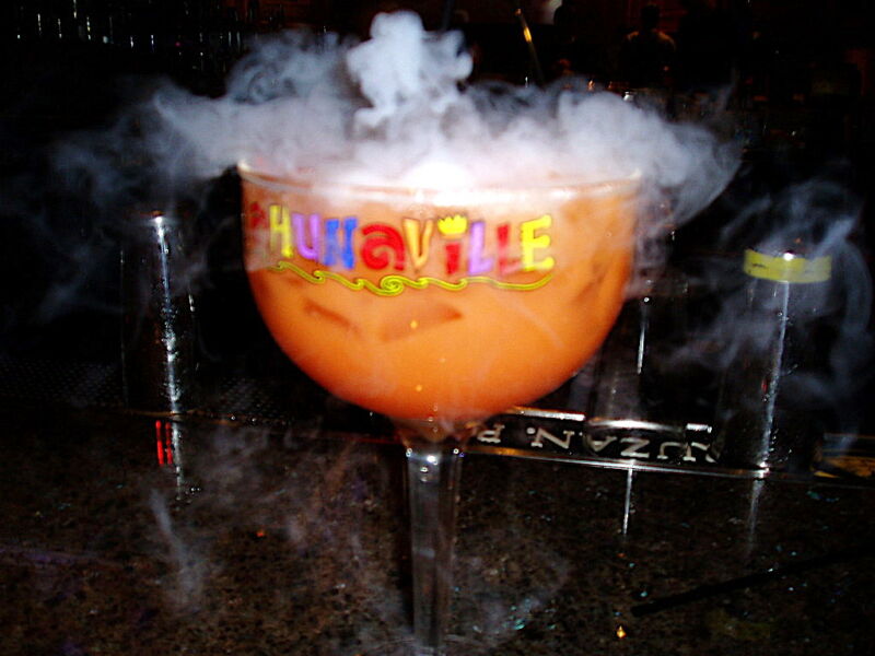 A bubbling cauldron.