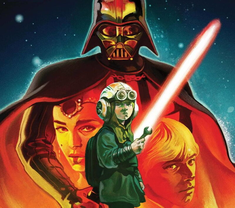 An alternate cover for Marvel Comics' new <em>Darth Vader</em> #1 implies that this series will dig deeply into the history of Star Wars' most iconic villain.