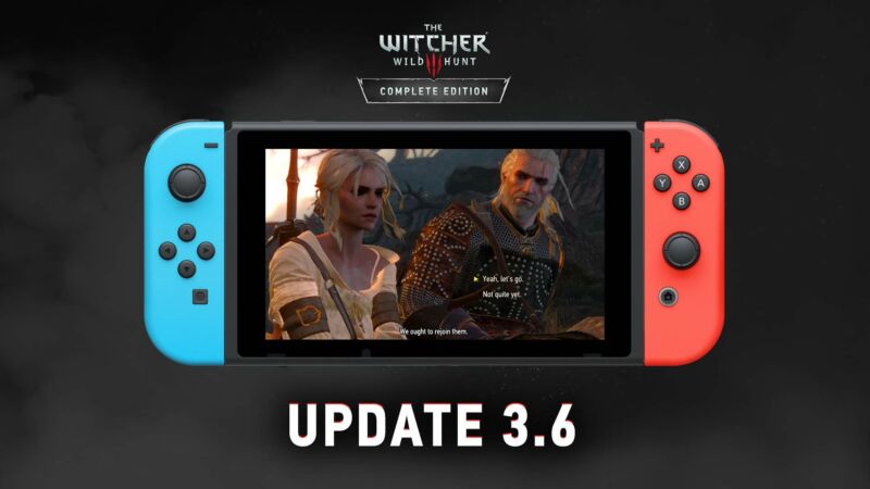 CD Projekt Red's official update image is a bad choice for showing off the huge updates. Why not a massive GOG logo instead?