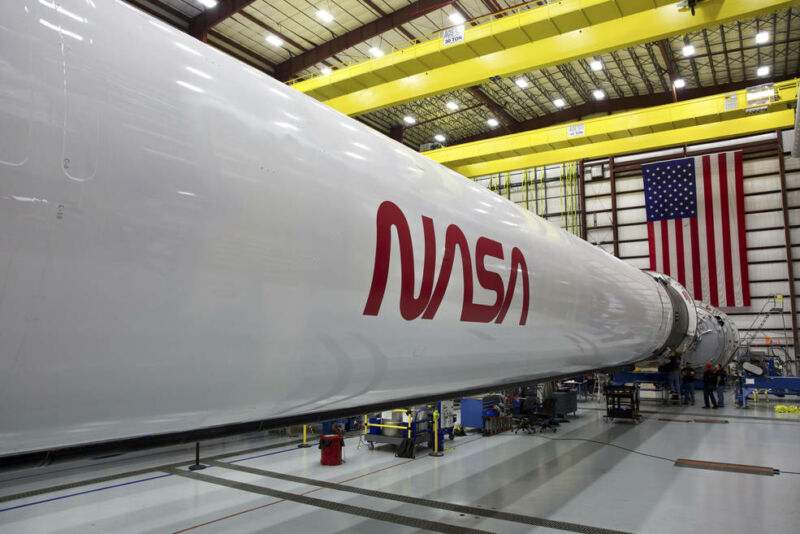 This is the Falcon 9 rocket that will launch the Crew Dragon spacecraft, with NASA astronauts aboard.