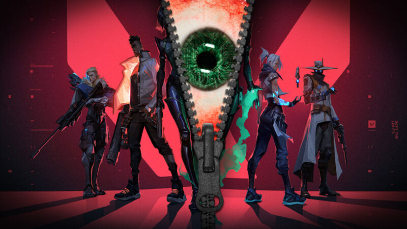 Artist's conception of some players' perception of <em>Valorant</em>'s anti-cheat driver.