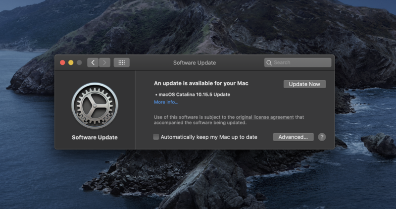 The new update is available via System Preferences on supported Macs.