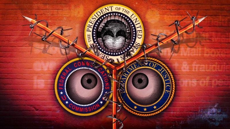 Highly stylized presidential emblem.