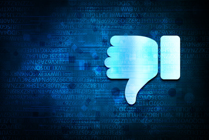 The participating businesses have decided the best way to show "dislike" is to withhold money.