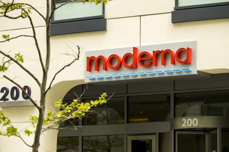 Moderna Inc. headquarters in Cambridge, Massachusetts.