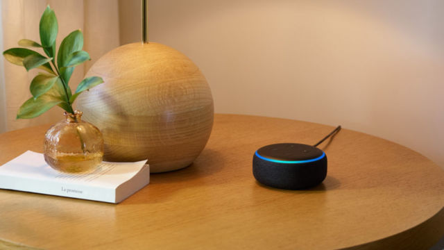 The Amazon Echo Dot.
