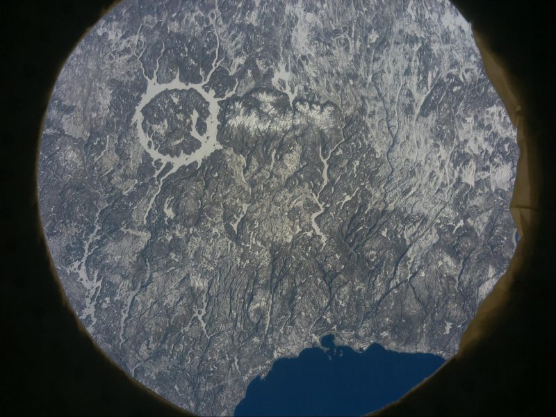Photograph of Earth, taken by Astro Pi computer Izzy