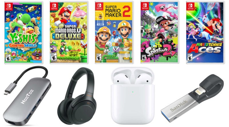 A handful of first-party Nintendo Switch games are on sale today