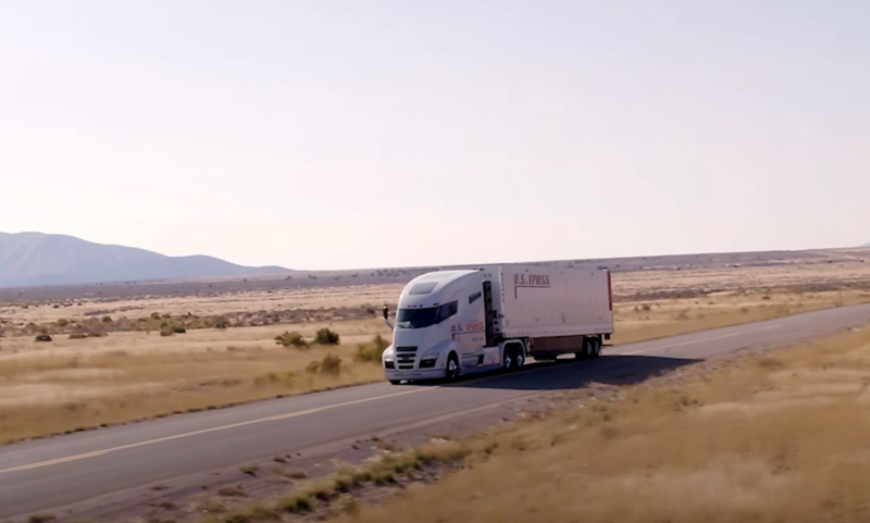 A Nikola video shows the Nikola One prototype rolling down a shallow hill in Utah. Nikola now says it never claimed the truck was driving under its own power.