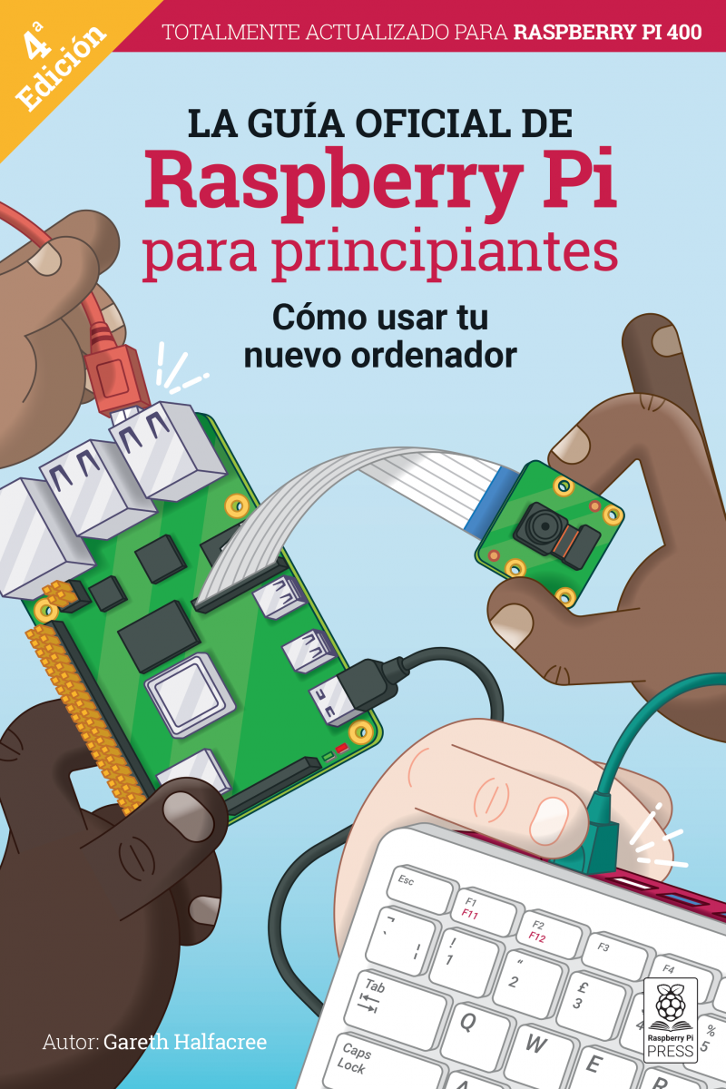 The cover of Raspberry Pi Beginner's Guide Spanish edition