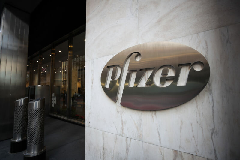 Pfizer headquarters in Manhattan, New York City, United States on November 19, 2020.