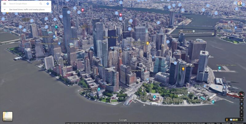 It's pretty hard getting line-of-sight to several GPS satellites down there.