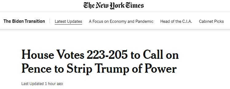 Screenshot from The New York Times