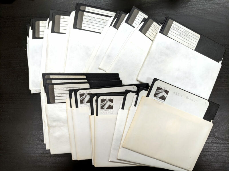The <em>Days of Thunder</em> NES prototype source code on these disks sat in his basement for 30 years before being uncovered upon his death.