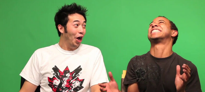 Guttierez (left) showing the face that would become a massively popular Twitch emote, until Wednesday...