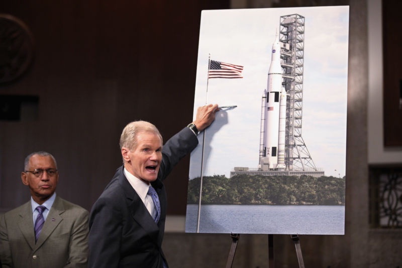 The Space Launch System was created as part of a political compromise between US Sen. Bill Nelson (D-Fla.) and senators from Alabama and Texas.