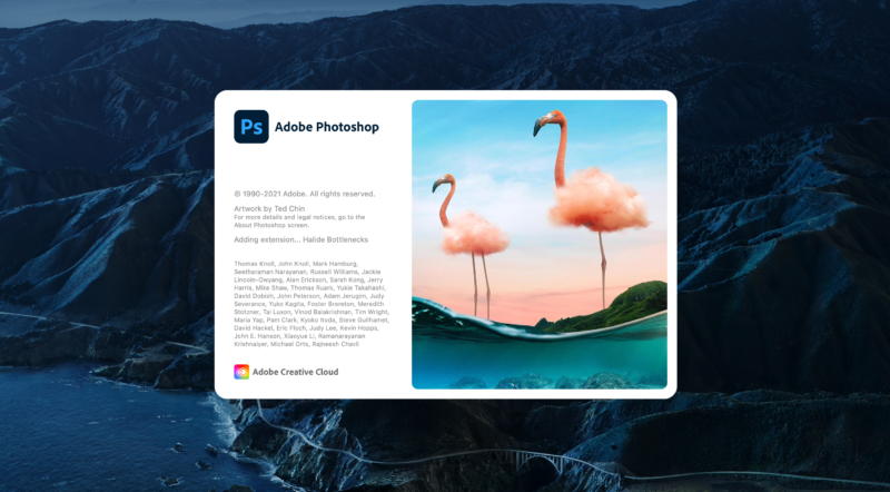 Adobe Photoshop in macOS Big Sur.