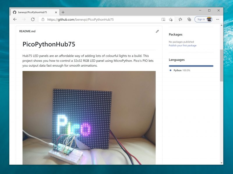 The code for this is on GitHub (hsmag.cc/Hub75). If you spot a way of improving it, send us a pull request