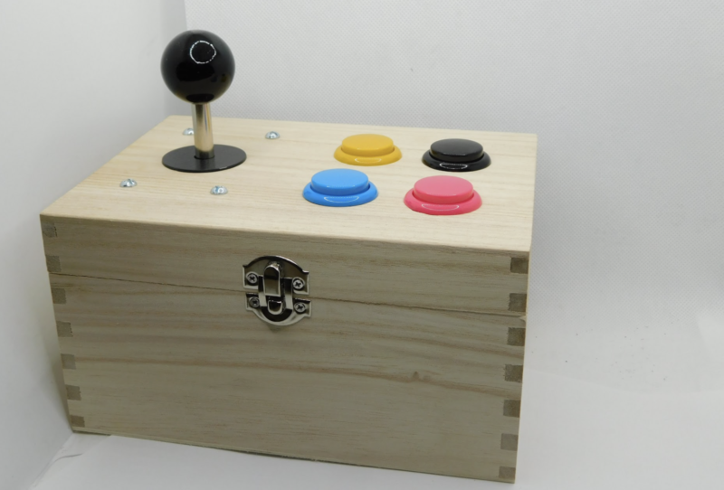 home made retro gaming joystick box