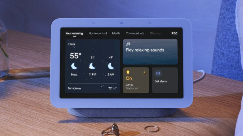 The Nest Hub.
