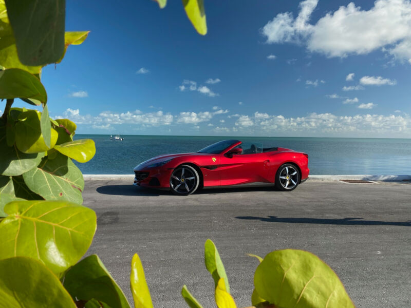 You might associate the Florida Keys with Crimson Jihad, but this red is actually called Rosso Portofino.