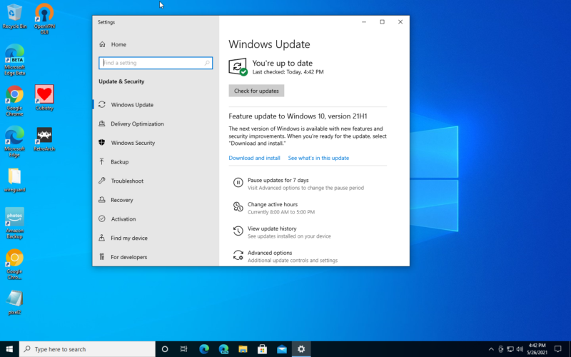 Not all users will see 21H1 show up in Windows Update yet—but if you're the itchy type, you can force the issue by downloading the Windows media <a href="https://www.microsoft.com/software-download/windows10">installation tool</a> directly.