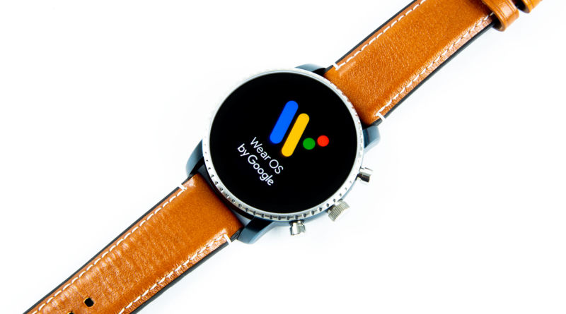 A Wear OS watch.