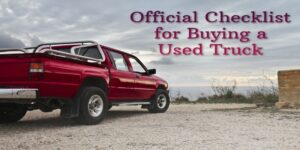 The Official Checklist for Buying a Used Truck