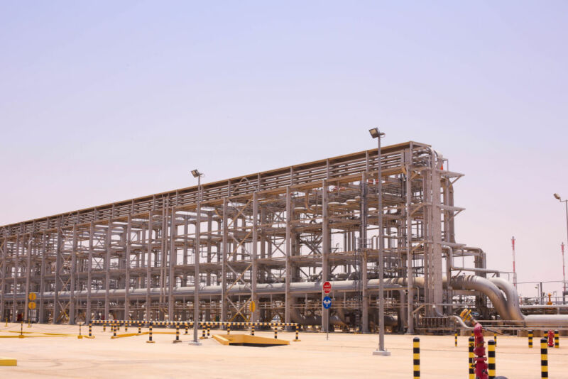 The Hawiyah Natural Gas Liquids Recovery Plant, operated by Saudi Aramco, in Hawiyah, Saudi Arabia, on Monday, June 28, 2021.