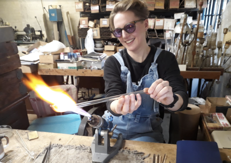 anna ploszajski glass blowing