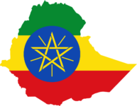 ethiopia flag map geography outline africa