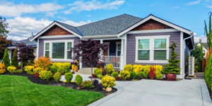 house with garden