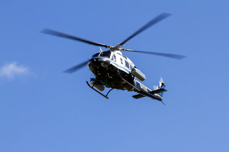 The US Department of Energy uses two Bell 412 helicopters to survey background radiation in advance of major events.