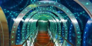 Led-Lighting, Lights, Ledsnoer, Tunnel, Hallway, Round