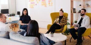 team of people working together